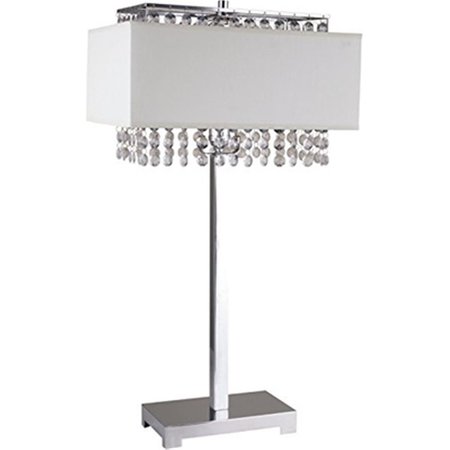 CLING White Square Crystal Inspiration Table Lamp CL2629629
